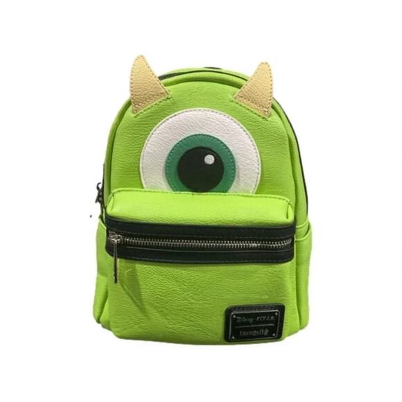 Disney Loungefly Mike Wazowski Monster Inc Mini Backpack NWT